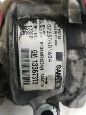 Pièce détachée automobile d'occasion compresseur de climatisation pour opel astra k lim. 5türig dynamic start/stop références oem iam 13367372  13367372