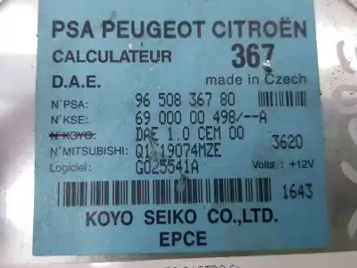 Pezzo di ricambio per auto di seconda mano Centralina Di Sterzo per CITROEN C2 Audace Riferimenti OEM IAM 9650836780  9650836780