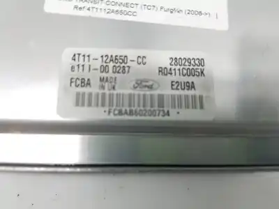 Second-hand car spare part ecu engine control for ford transit connect (tc7) furgón (2006->) oem iam references 4t1112a650cc  