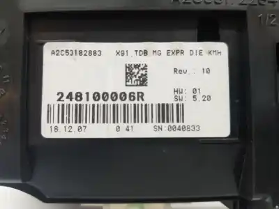 Peça sobressalente para automóvel em segunda mão quadrante por renault laguna iii dynamique tomtom referências oem iam 248100006r  248100006r