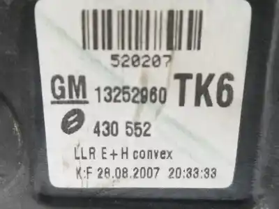 Pezzo di ricambio per auto di seconda mano retrovisore destro per opel astra gtc cosmo riferimenti oem iam 13252960  13252960