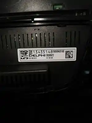 Peça sobressalente para automóvel em segunda mão comando de sofagem (chauffage / ar condicionado) por opel astra j lim. excellence referências oem iam 13435148  28395672