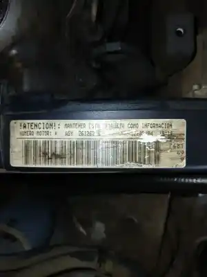 Second-hand car spare part complete engine for seat ibiza (6l1) cool oem iam references asy  