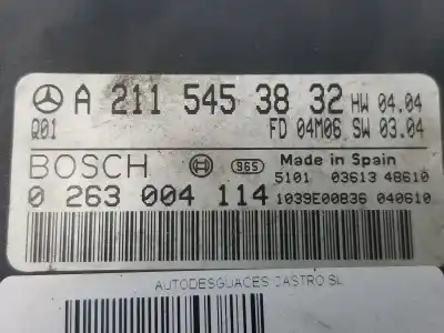 Pezzo di ricambio per auto di seconda mano modulo elettronico per » otros... modelos otros modelos riferimenti oem iam a2115453832 0263004114 a2115453832