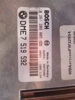 Автозапчасти б/у  за BMW SERIE 3 BERLINA (E46)  ссылки OEM IAM 0261208005 7519592 0261208005