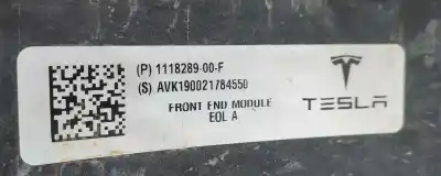 Автозапчастина б/у фронтальна панель для tesla model 3 gran autonomia dual awd 476 cv / 350 kw посилання на oem iam 1118289-00-f  