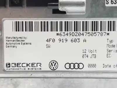 Second-hand car spare part multifunction display for audi a6 berlina (4f2) 2.4 oem iam references 4f0919603a  4f0919603a