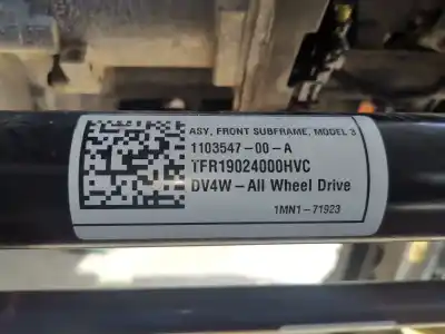 Автозапчасти б/у передний мост за tesla model 3 gran autonomia dual awd 476 cv / 350 kw ссылки oem iam 104452100n