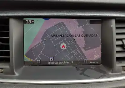 Second-hand car spare part multifunction display for peugeot 508 active oem iam references 9801286980  a2c33030400