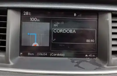 Second-hand car spare part multifunction display for peugeot 508 active oem iam references 9801286980  a2c33030400