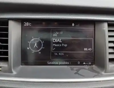 Second-hand car spare part multifunction display for peugeot 508 active oem iam references 9801286980  a2c33030400