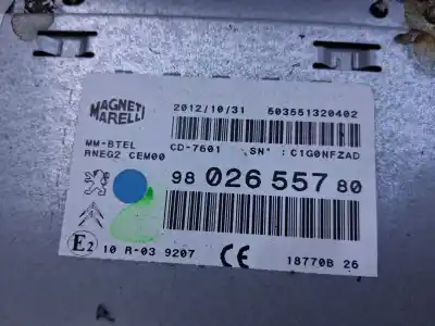 Tweedehands auto-onderdeel AUDIOSYSTEEM / RADIO-CD voor PEUGEOT 508  OEM IAM-referenties 9802655780  