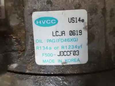 Peça sobressalente para automóvel em segunda mão compressor de ar condicionado a/a a/c por kia cee´d concept referências oem iam f500jdccf03  f500jdccf03
