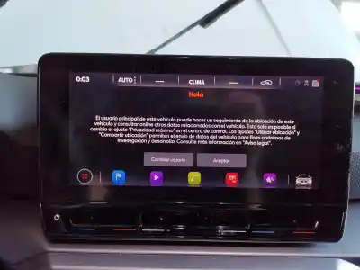 Second-hand car spare part multifunction display for seat leon (kl1) fr oem iam references 5fa919605  a2c16877811