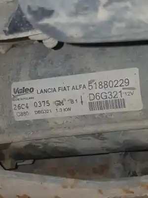 Pièce détachée automobile d'occasion démarreur de voiture pour fiat strada (278) 199b1000 références oem iam 51880229