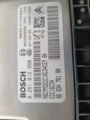 Автозапчасти б/у БЛОК УПРАВЛЕНИЯ ДВИГАТЕЛЕМ за CITROEN C4 PICASSO  ссылки OEM IAM 9663476180  9663476180