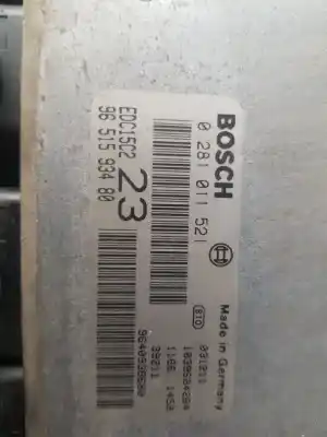 İkinci el araba yedek parçası Ecu Motor Kontrol Cihazi için CITROEN XSARA PICASSO 2.0 HDi CAT (RHY / DW10TD) OEM IAM referansları 9651593480  