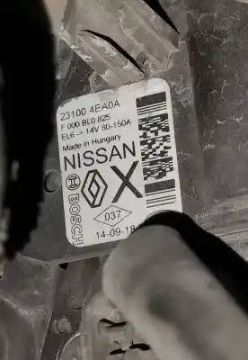 Peça sobressalente para automóvel em segunda mão Alternador por NISSAN PULSAR (C13) Acenta Referências OEM IAM 231004EA0A  F000BL0825
