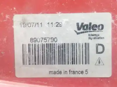 Peça sobressalente para automóvel em segunda mão farolim traseiro direito por renault clio iii 20 aniversario referências oem iam   