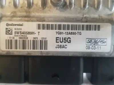 Автозапчастина б/у ебу контролер двигуна для ford s-max (ca1) trend посилання на oem iam 7g9112a650tg  5ws40589h