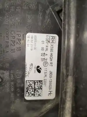 Peça sobressalente para automóvel em segunda mão farol / farolim direito por jaguar i-pace se referências oem iam j9d313w029  