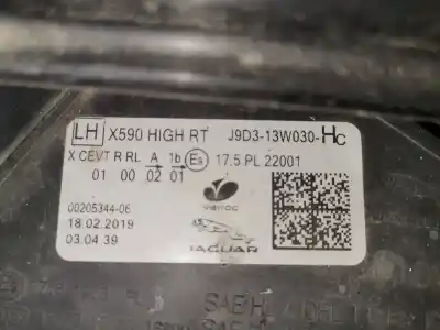 Second-hand car spare part left headlight for jaguar i-pace se oem iam references j9d313w030  