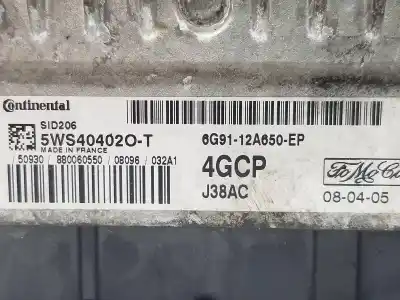 Second-hand car spare part ecu engine control for ford s-max (ca1) titanium oem iam references 6g9112a650ep  6g9112a650ep