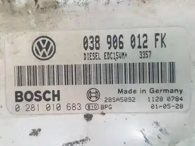 Автозапчасти б/у блок управления двигателем за seat toledo (1m2) select ссылки oem iam 038906012fk 0281010683 038906012fk