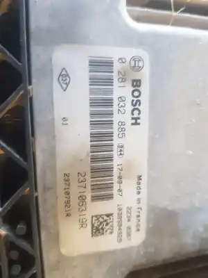 Peça sobressalente para automóvel em segunda mão CENTRALINA DE MOTOR UCE por RENAULT KANGOO Profesional Referências OEM IAM 0281032885  