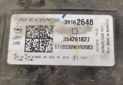 Pezzo di ricambio per auto di seconda mano faro anteriore sinistro per opel corsa c edition riferimenti oem iam 39162648  354261827