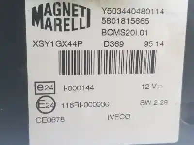 Second-hand car spare part fuse box unit for iveco daily furgón fg 33 s ... v batalla 3000 oem iam references 5801815665  5801815665