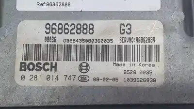 Peça sobressalente para automóvel em segunda mão centralina de motor uce por chevrolet epica lt referências oem iam 96862888  0281014747