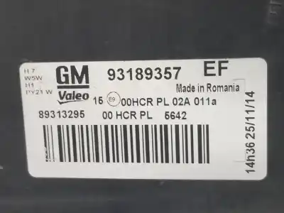 Автозапчастина б/у ліва фара для opel corsa d ´´111 years´´ посилання на oem iam 93189357  93189357