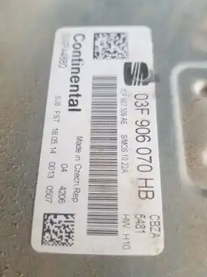 Second-hand car spare part  for SEAT IBIZA (6J5)  OEM IAM references 03F906070HB  03F906070HB