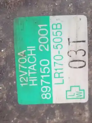 Pezzo di ricambio per auto di seconda mano alternatore per opel combo (corsa b) cargo riferimenti oem iam 8971502001 lr170505b 8971502001