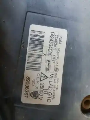 Автозапчастина б/у ліва фара для lancia phedra (180) 2.2 jtd cat посилання на oem iam 1494334080  
