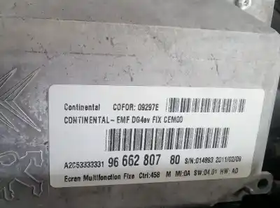 Second-hand car spare part gps navigation system for peugeot 508 business line oem iam references 9666280780  a2c53333331