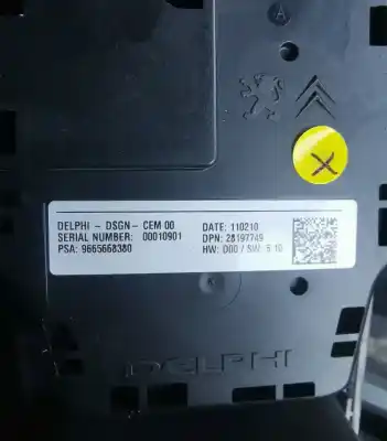 Автозапчастина б/у многофункційне управління для peugeot 508 business line посилання на oem iam 9665668380  