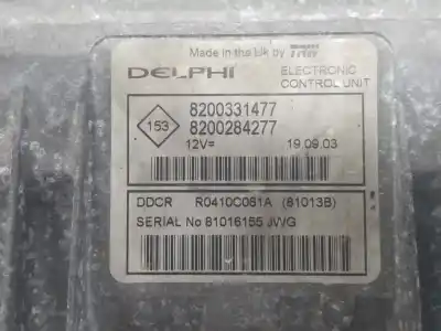 Peça sobressalente para automóvel em segunda mão centralina de motor uce por renault clio ii fase ii (b/cb0) base authentique referências oem iam 8200331477 8200284277 8200331477