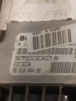Second-hand car spare part Ecu Engine Control for PEUGEOT 207 Sport OEM IAM references 9661004480  