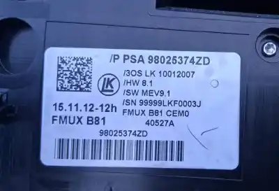 Second-hand car spare part climate control for citroen ds5 design oem iam references 98025374zd  