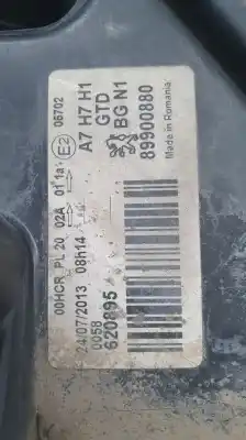 Second-hand car spare part left headlight for peugeot 207 confort oem iam references 89900880  89900880