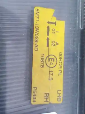 Second-hand car spare part right headlight for mazda 2 lim. (de) 1.4 crtd active oem iam references 6m7113w029ad  6m7113w029ad