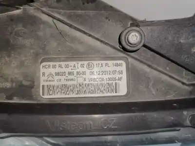 Peça sobressalente para automóvel em segunda mão farol / farolim direito por citroen ds5 design referências oem iam 9802086580  980208658000