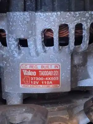 Second-hand car spare part alternator for kia carnival ii 2.9 cdri ex oem iam references 373004x503