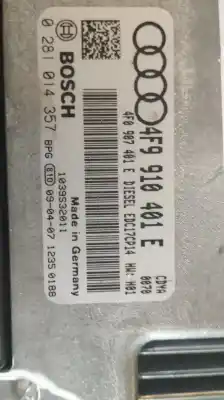 Peça sobressalente para automóvel em segunda mão Centralina De Motor Uce por AUDI A6 BERLINA (4F2) 3.0 V6 24V TDI Referências OEM IAM 4F9910401E 0281014357 4F9910401E