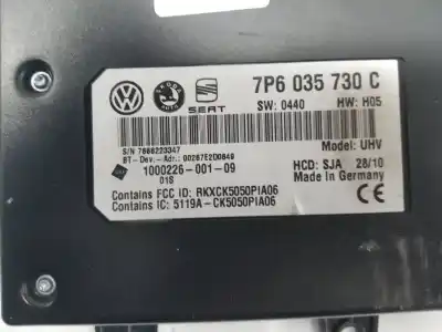 Second-hand car spare part electronic module for seat leon (1p1) style copa oem iam references 7p6035730c  7p6035730c