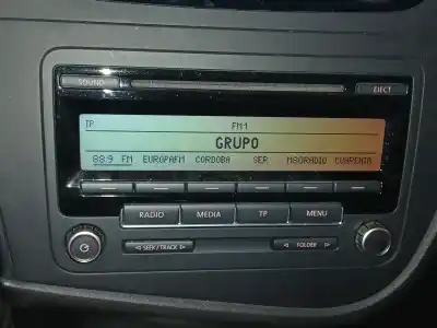 Peça sobressalente para automóvel em segunda mão sistema de áudio / rádio cd por seat leon (1p1) style copa referências oem iam 5p0035186