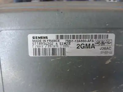 Gebrauchtes Autoersatzteil ecu-motorsteuergerät uce motorsteuergerät zum ford focus berlina (cap) ambiente (d) oem-iam-referenzen 7m5112a650afa