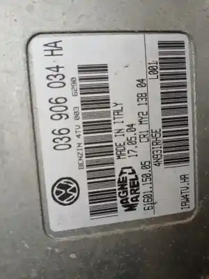 Second-hand car spare part ECU ENGINE CONTROL for SEAT IBIZA (6L1) Cool OEM IAM references 036906034HA  